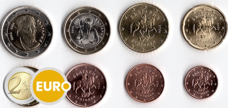 Serie de euro UNC Bulgaria 2026