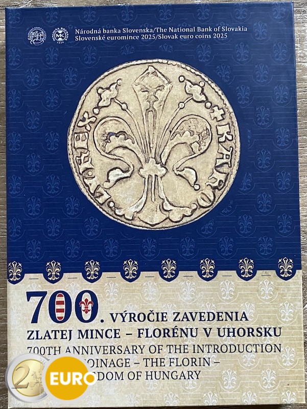 Euro set BE Proof Slovakia 2025 - Gold Florin