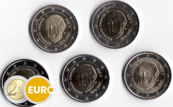 2 Euro Deutschland 2026 - ADFGJ Konrad Adenauer UNZ
