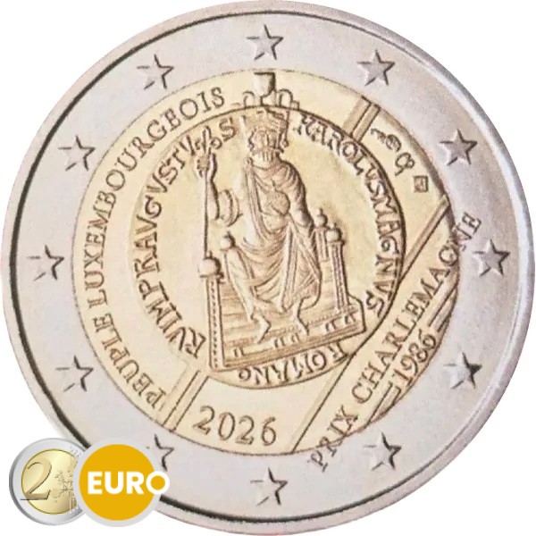 2 Euro Luxemburg 2026 - Karlspreis UNZ