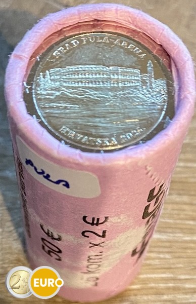 Rolle 2 Euro Kroatien 2025 - Amphitheater Pula