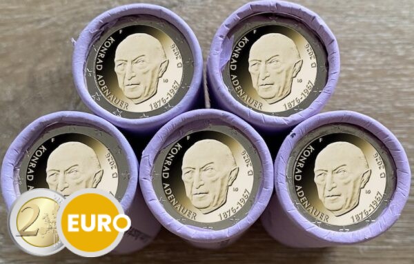 Rollen 2 Euro Deutschland 2026 - ADFGJ Konrad Adenauer