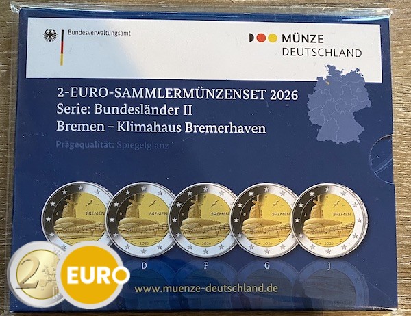 2 euro Germany 2026 - ADFGJ Bremen Climate House BE Proof