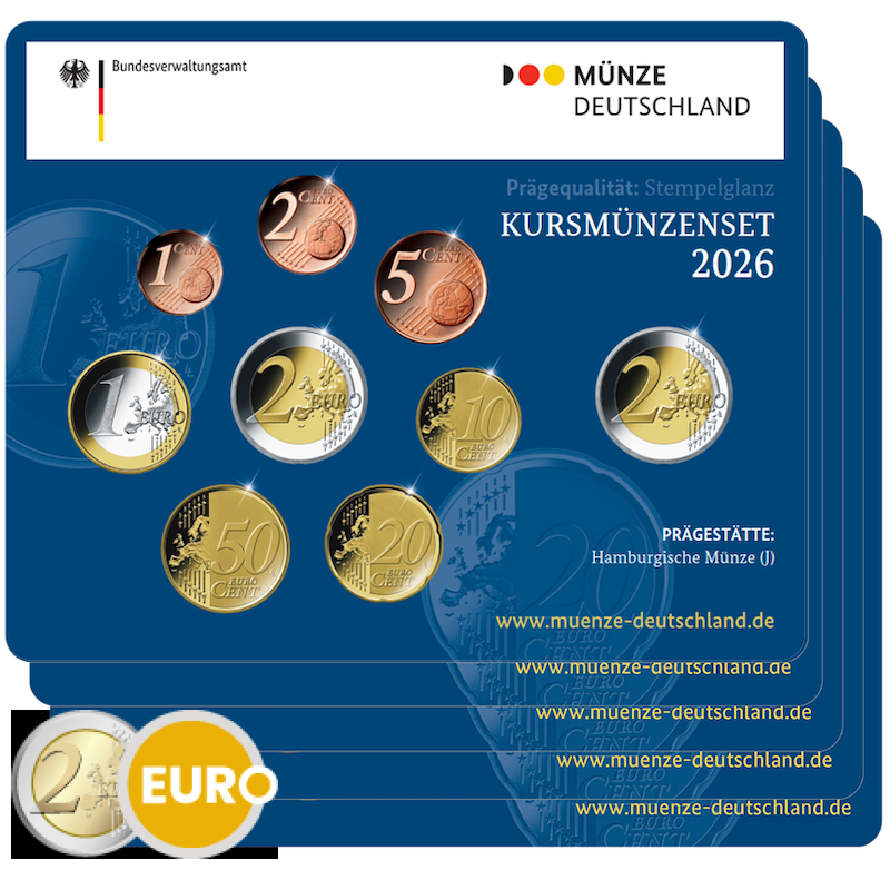 KMS Deutschland 2026 ADFGJ Stgl. + 2 Euro Bremen