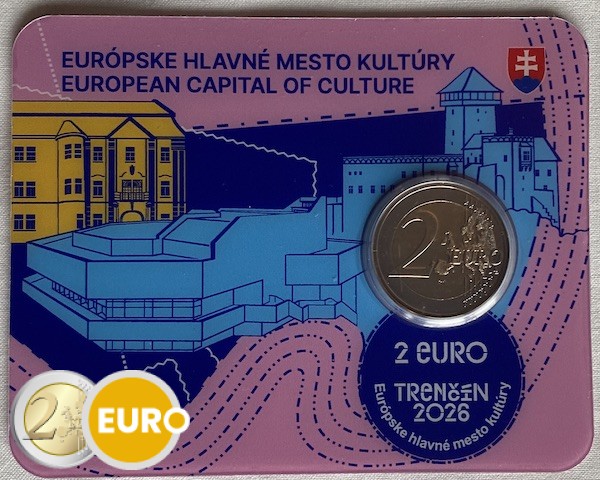 2 euro Slovakia 2026 - Trenčín BU FDC Coincard