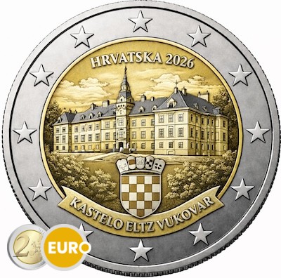 2 Euro Kroatien 2026 - Schloss Eltz Vukovar UNZ
