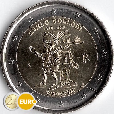 2 Euro Italien 2026 - Carlo Collodi Pinocchio UNZ