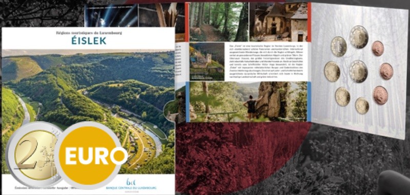 2 x KMS Stgl. Luxemburg 2026 Eislek + 2 Euro Karlspreis + 2 Euro Thronbesteigung Foto