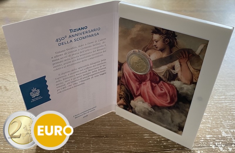 2 Euro San Marino 2026 - Tizian Tiziano Vecellio Stgl.