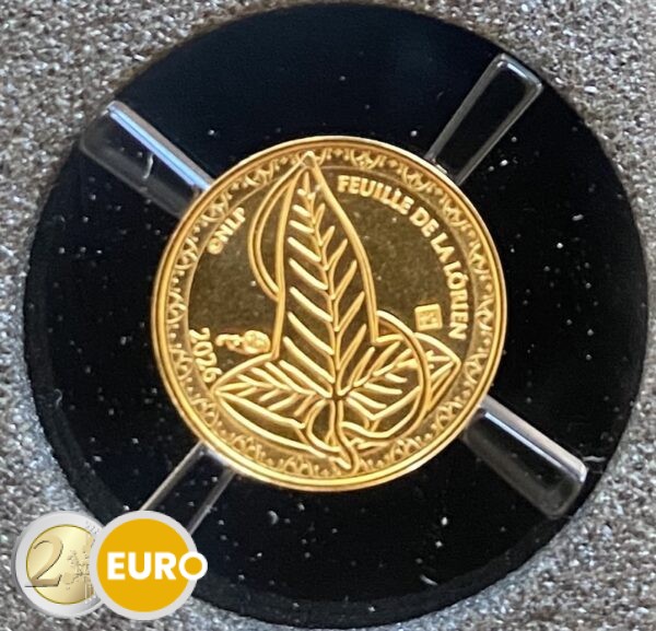 100 euro Frankrijk 2026 - The Lord of the Rings BU FDC goud Het blad van Lórien