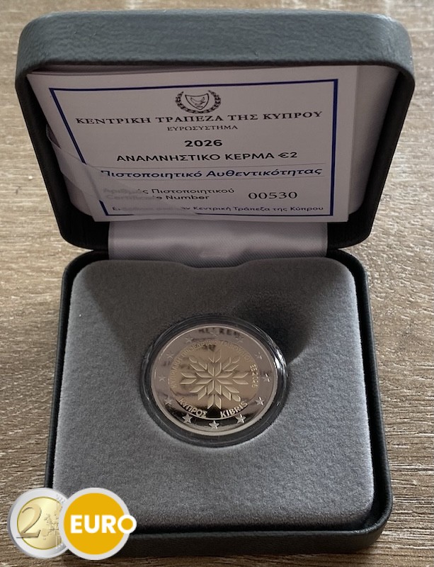 2 Euro Zypern 2026 - EU-Ratspräsidentschaft PP