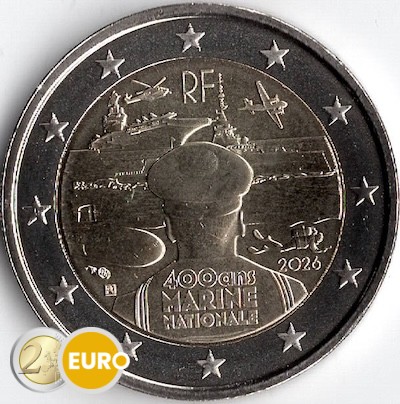 2 Euro Frankreich 2026 - Französischen Marine UNZ