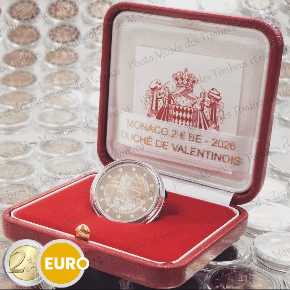 2 Euro Monaco 2026 - Herzogtum Valentinois PP