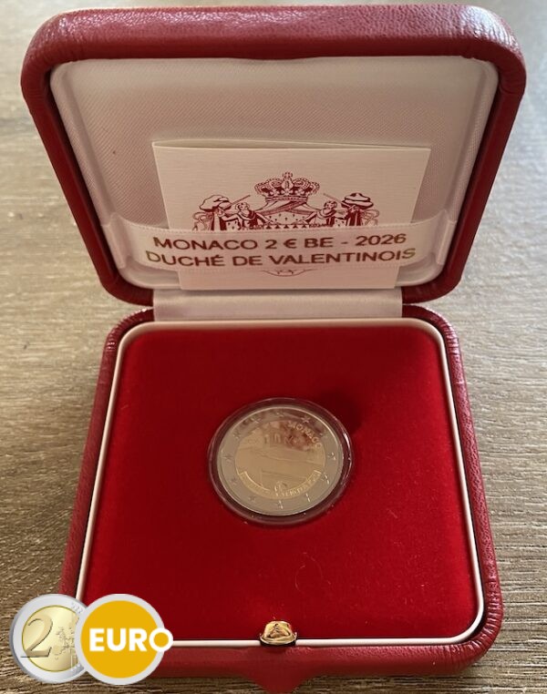 2 Euro Monaco 2026 - Herzogtum Valentinois PP
