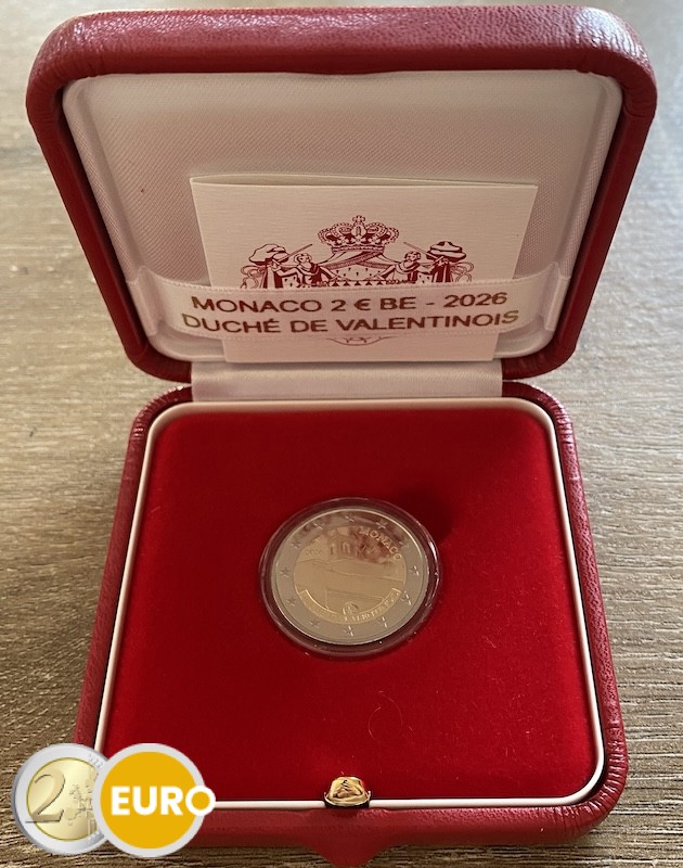 2 Euro Monaco 2026 - Herzogtum Valentinois PP