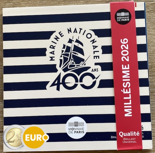 Serie de euro BU FDC Francia 2026 Marina frances