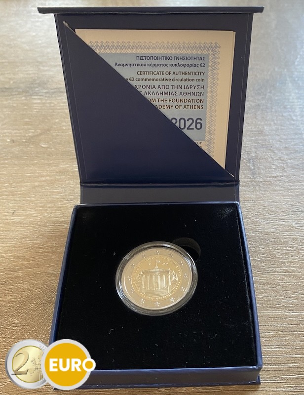 2 Euro Griechenland 2026 - Akademie von Athen PP