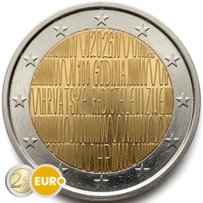 2 Euro Kroatien 2026 - Kroatisches Radio UNZ