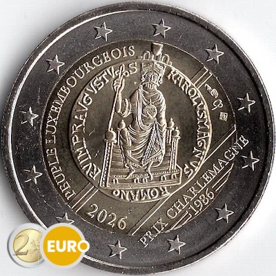 2 Euro Luxemburg 2026 - Karlspreis UNZ