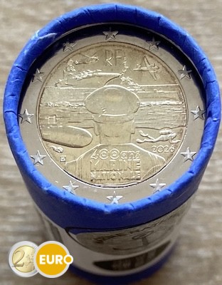 Rolle 2 Euro Frankreich 2026 - Französischen Marine Stgl.