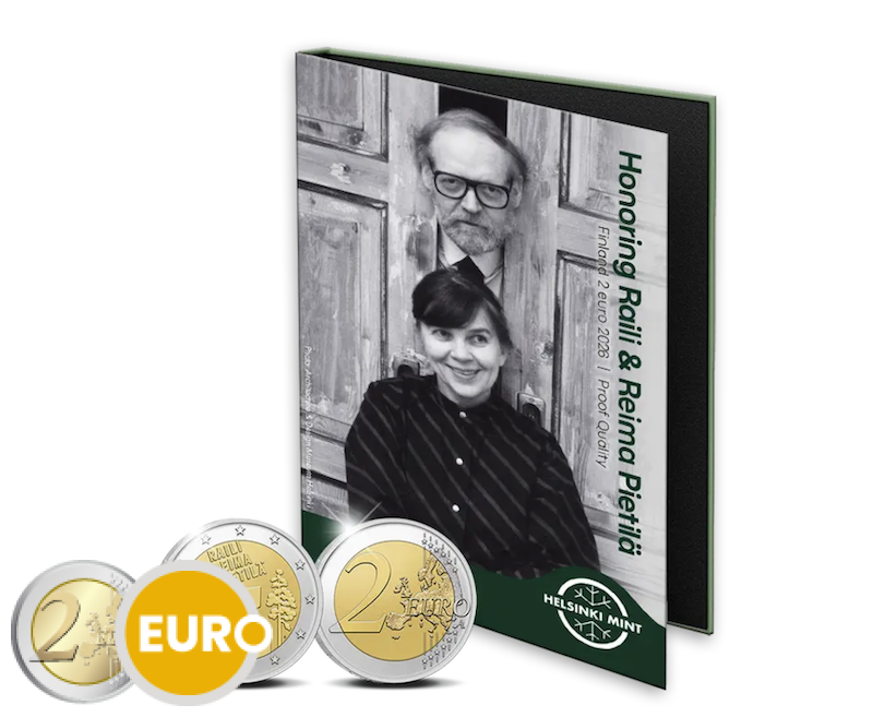 2 Euro Finnland 2026 - Raili und Reima Pietilä PP